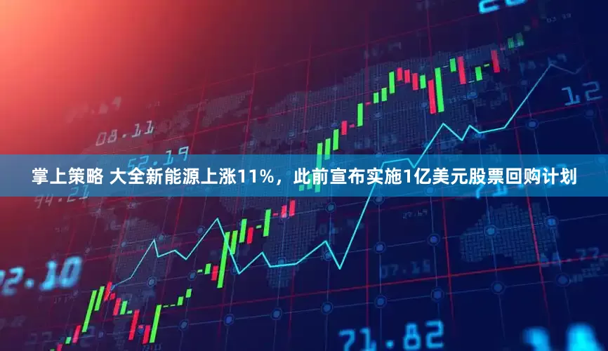 掌上策略 大全新能源上涨11%，此前宣布实施1亿美元股票回购计划